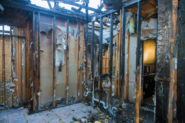 Professional Emergency Fire Cleanup technician working in Lake City, MN